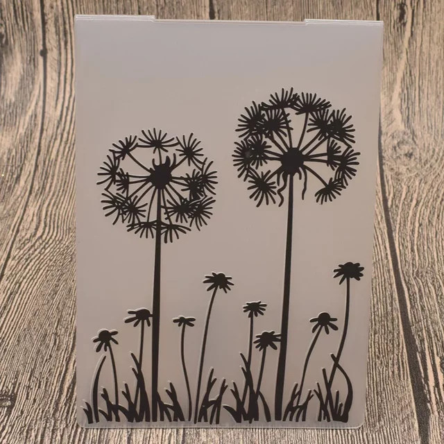 Löwenzahn Kunststoff Prägeordner in Gelb für DIY Scrapbooking und Papierhandwerk - Bild 1