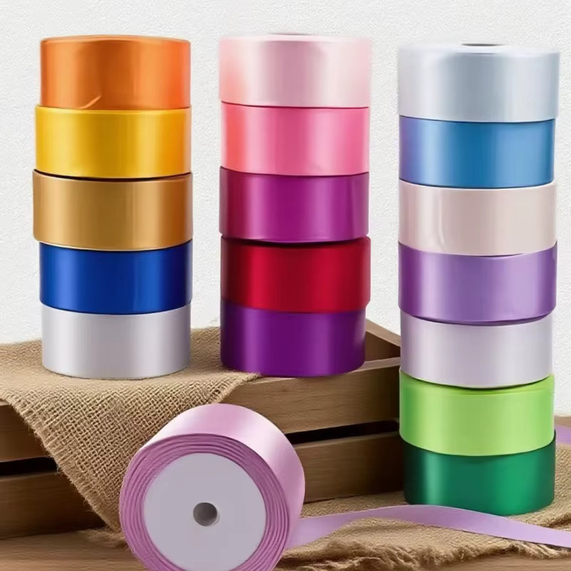 Merylover Satinband Set in Mehrfarben, 22 Meter Länge, Breite: 40 mm, ideal für Schmetterlingsschleifen und Geschenkverpackungen - Bild 1