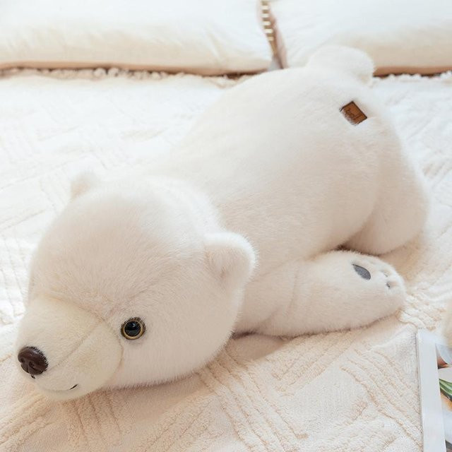 Eisbär-Puppe, Plüschtier, weiß - Bild 1