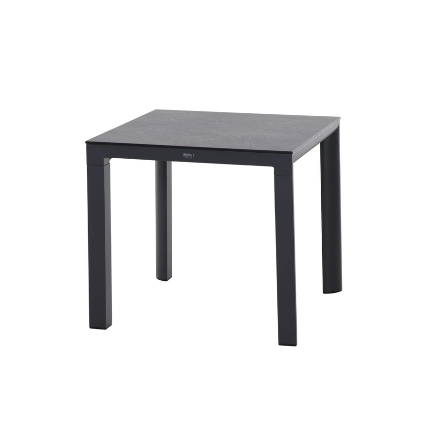 Siena Garden Gartentisch Silva Rechteckig aus HPL in Titan Anthrazit Matt B/T: 80 x 80 cm - Bild 2