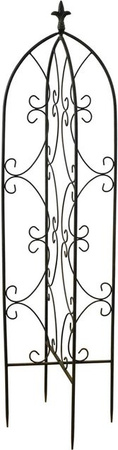 HTI-Living Rankhilfe Swirl Trellis aus Metall in Schwarz