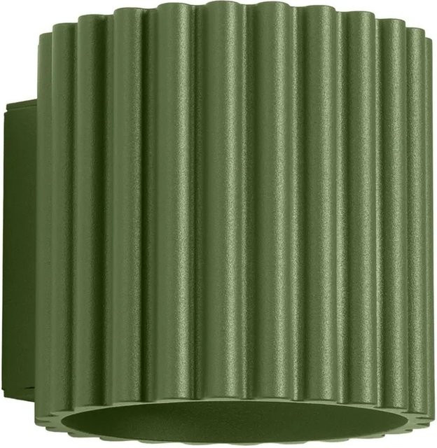 Licht-Erlebnisse Up Down Wandlampe aus Aluminium in Grün für G9 Leuchtmittel, Breite: 10 cm - Bild 1