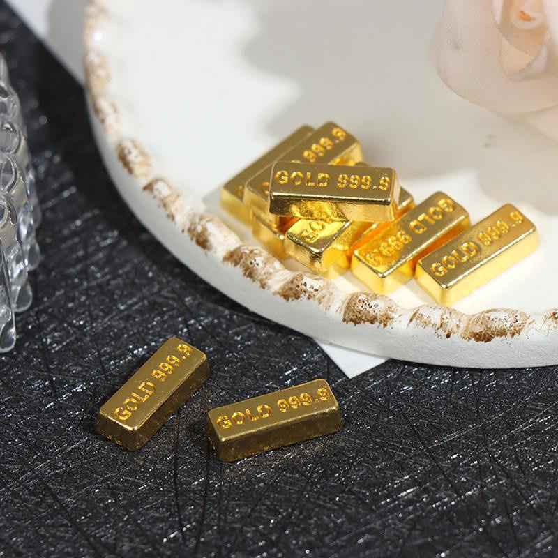 Yiran toy 1 Miniatur-Goldbarren Puppenhauszubehör 10-teiliges Set - Bild 2