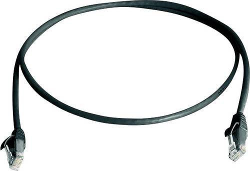 Telegärtner RJ45 Patchkabel CAT 6 U/UTP Ethernet LAN Schwarz, Länge: 3,00 m - Bild 1