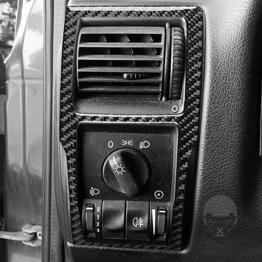 RRX CARBON Carbon-Faser Aufkleber für Opel Astra G 1998-2003 in Schwarz für Radio AC/CD-Aufbewahrung und Schalthebel-Panel - Bild 2
