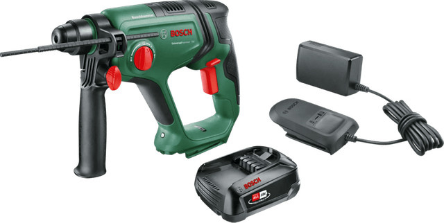 Bosch UniversalHammer 18V Akku-Set mit 2,5 Ah Akku in Grün - Bild 1