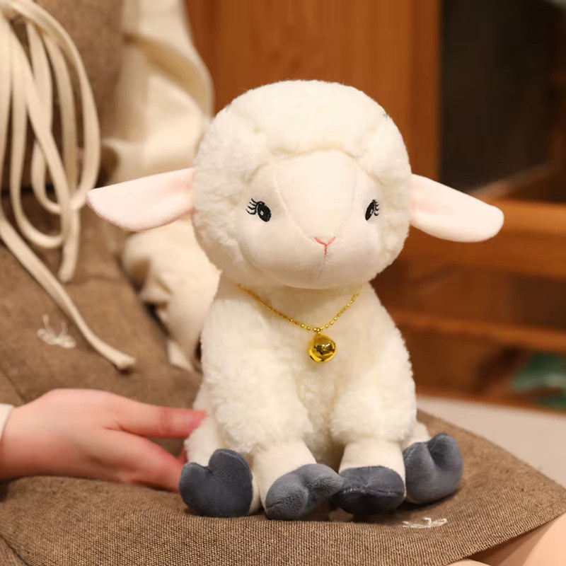 Bell Sheep Tier-Lamm-Rucksack-Anhänger, Plüschtiere, Weiß - Bild 5