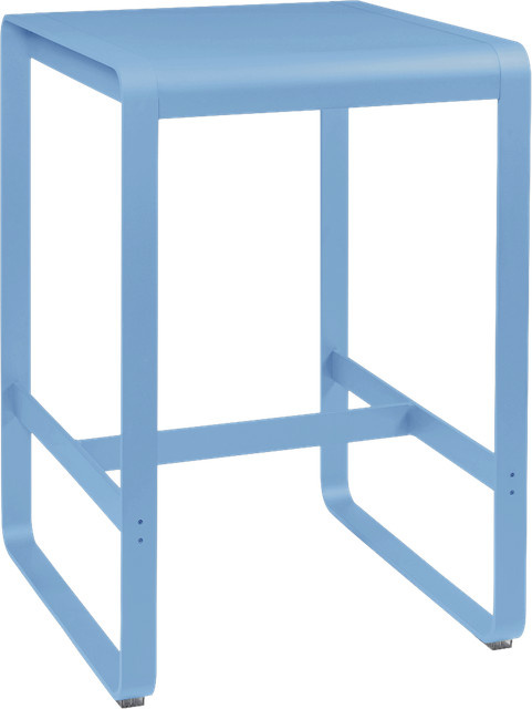 Fermob Bellevie Stehtisch aus Metall in Blau für Garten, Balkon und Terrasse - Bild 1