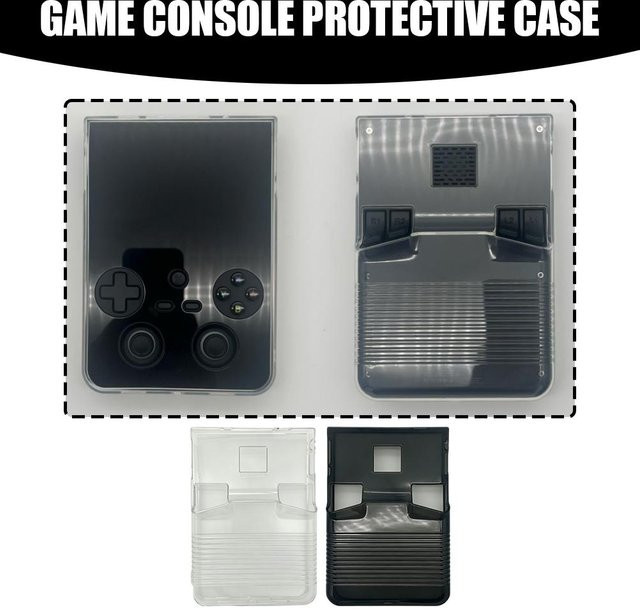 Anbernic Transparente TPU-Schutzhülle für RG477V und RG470V Retro-Handheld-Spielkonsolen, rutschfest und sturzsicher - Bild 1