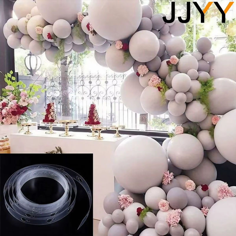 JJYY Ballonbogen-Kette für Hochzeit, Geburtstag und Party, transparent, 1 Rolle - Bild 2
