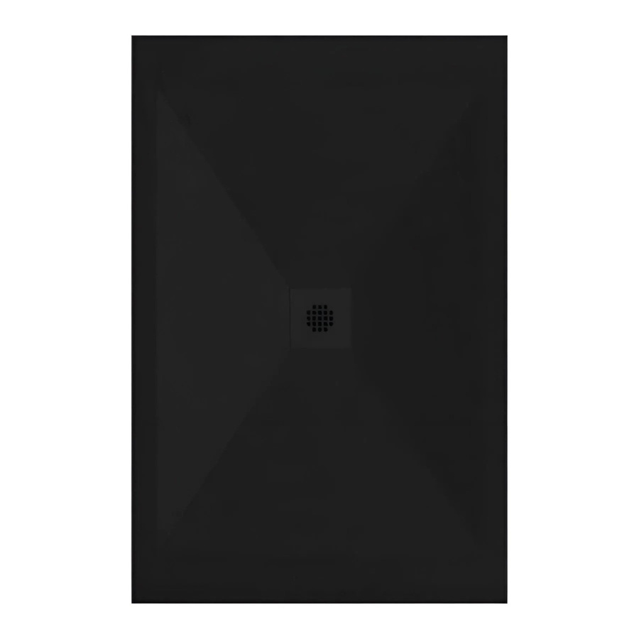 Dexa Mirlo Mineralguss Duschwanne Extra Flach Schwarz B: 180 cm, T: 70 cm, H: 3 cm - Bild 2