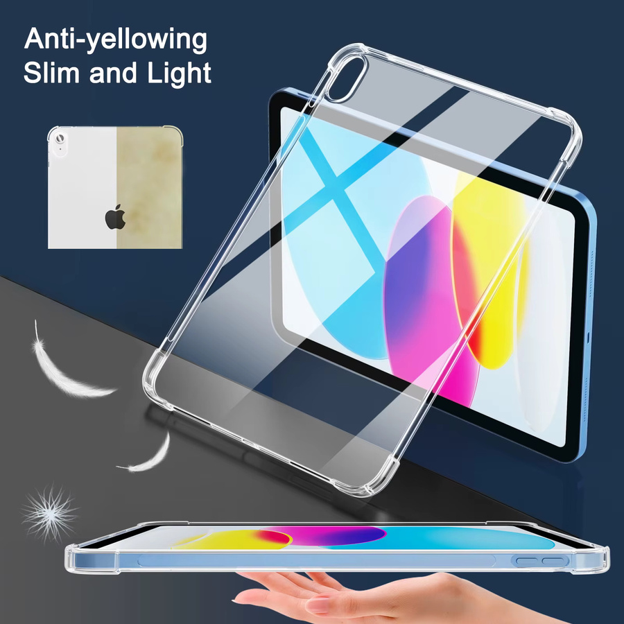 Transparente TPU-Schutzhülle für Apple iPad 11 Zoll (11. Generation 2025) und 10,9 Zoll (10. Generation 2022) Modell A2696 A2777 A2757 A3355 A3356 - Bild 4