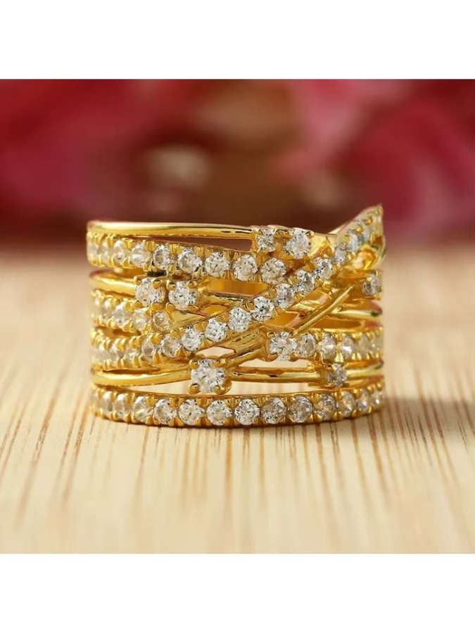YoYo Ring, vergoldet, Zirkonia, Damen - Bild 4