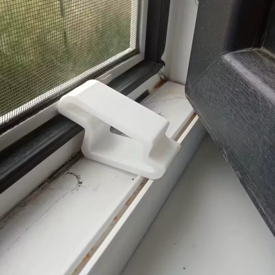 Rutschfestes Fensterstopper aus Kunststoff in Weiß für Tür und Fenster - Bild 3