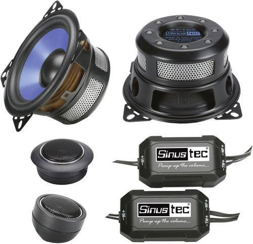 Sinustec ST-100 2-Wege Einbau-Lautsprecher Set, 200W, Schwarz - Bild 1