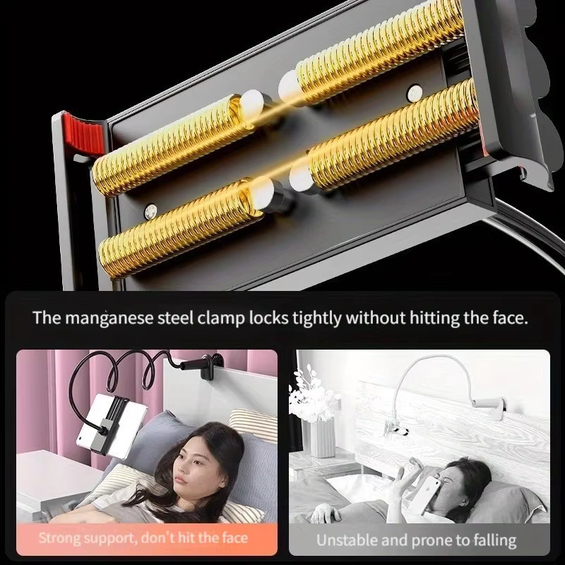Lazy Bedside Desktop Handy und Tablet Ständer für Live-Streaming in Schwarz oder Weiß - Bild 4