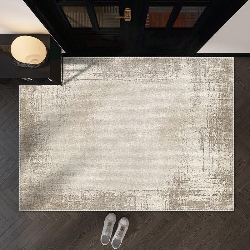 Moderner Luxus-Eingangsteppich in Cashmere-Optik, rutschfeste und saugfähige Fußmatte aus Polyester, B/B: 60 x 90 cm - Bild 2