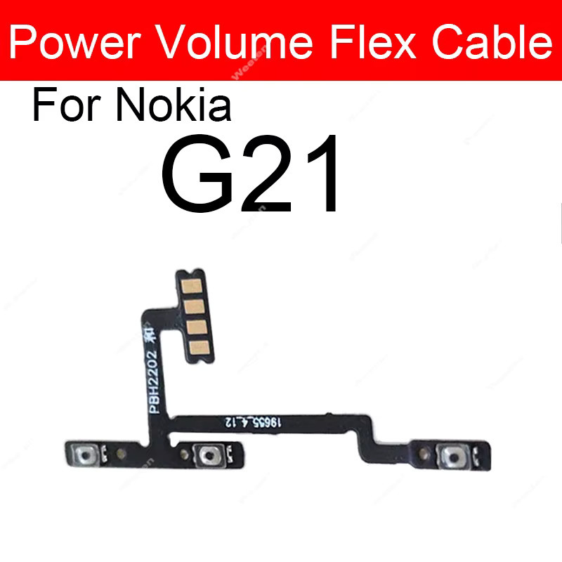 Nokia Flex-Kabel für Power- und Lautstärketasten für G10 G20 GT0 G60 G11 Plus G21 G22 G42 G300 G400 - Bild 2