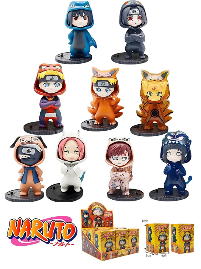 Bandai Naruto, Blindbox, 9-teiliges Set, PVC-Spielzeug - Bild 5