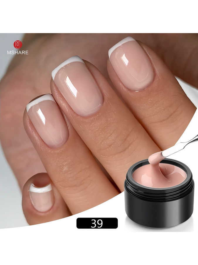 MSHARE Gel Builder Nude, 50g, Rosa, Glänzend - Bild 4