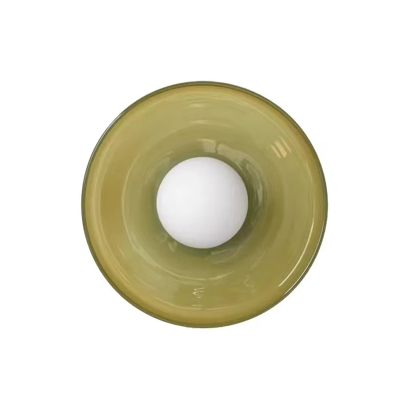 CETANT Nordic LED Glas Deckenleuchte im Retro-Design mit G9 Fassung, Multicolour, Durchmesser: 25 cm - Bild 2