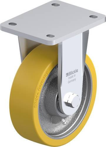 Blickle Bockrolle BO-GTH 160K in Silber, Rad-Durchmesser: 160 mm, Tragfähigkeit: 800 kg - Bild 1