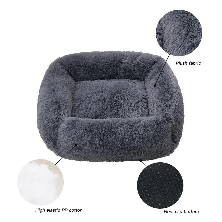 Superweiches Hundebett und Katzenbett aus Korallen-Fleece in Größe S, B/T: 45 x 35 cm - Bild 2
