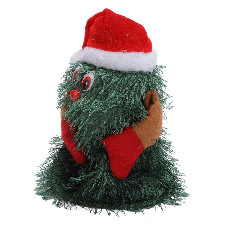 TOMTOP JMS Musikalischer Weihnachtsbaum für den Tisch als rotierende Pflanzen-Figur in Grün - Bild 2