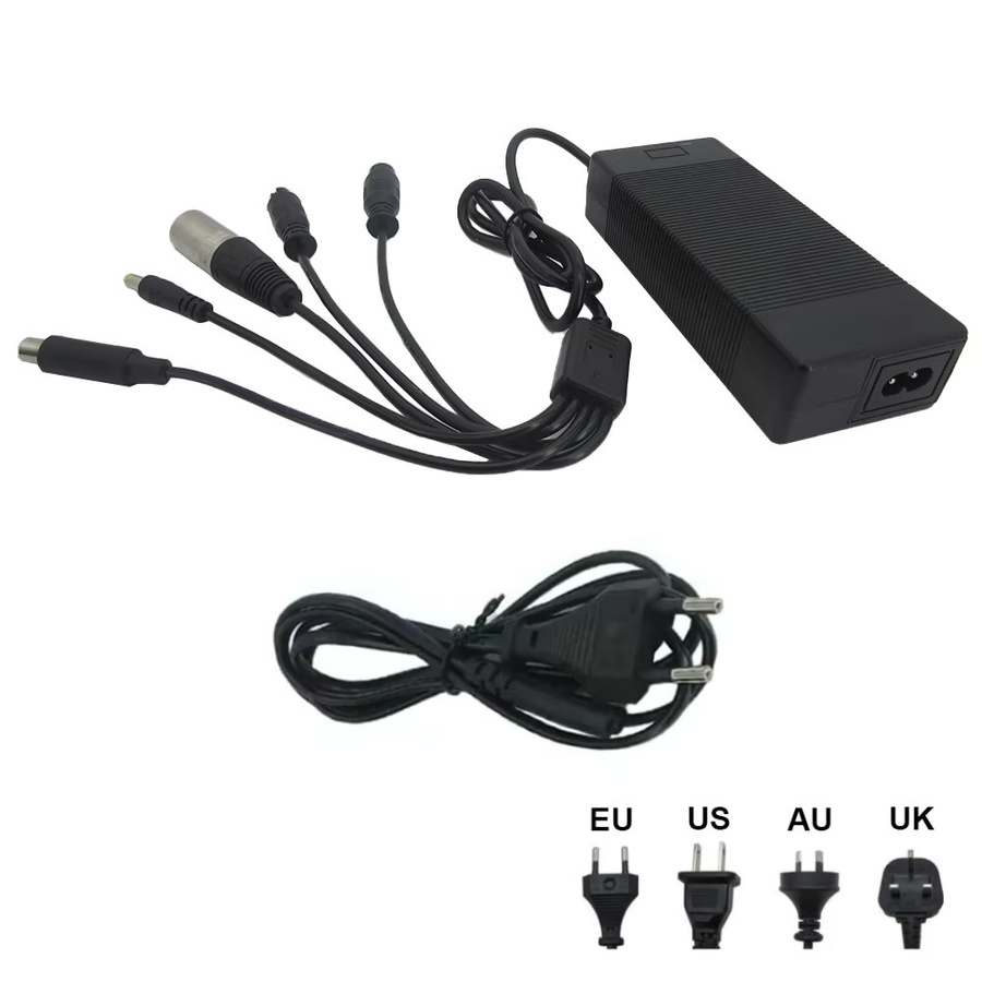 CYGEREEN Lithium-Ionen Ladegerät für 48V 13S Akkus, 2A, Schwarz, mit GX12, GX16 oder XLRM Stecker - Bild 3
