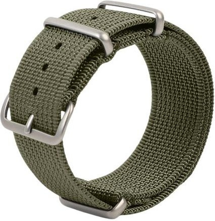 Zenzone Uhrenarmband Nylon, geflochten, armee grüne, 20mm, Unisex - Bild 1