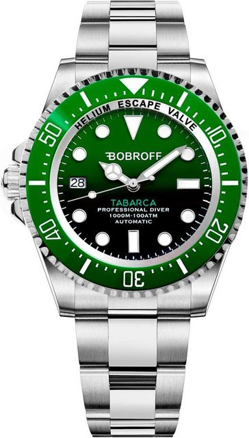 BOBROFF Armbanduhr Automatik, Edelstahl, Schwarz, 44 mm, Herren - Bild 1