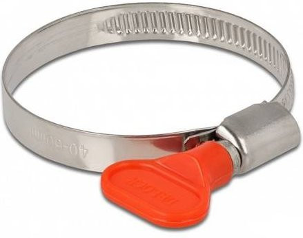 Delock 19449 Schlauchschellen Set aus Edelstahl in Silber, Bündel-Ø min. 40 mm, Bündel-Ø max. 60 mm, 10 Stück - Bild 1