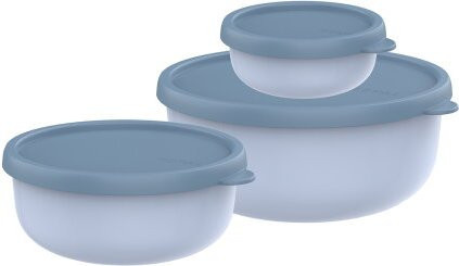 Mepal Lumina 3-teiliges Vorratsset, Nordic Blue, luftdicht und auslaufsicher, 250 ml, 750 ml und 1500 ml - Bild 1