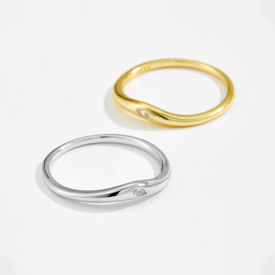 ANDYWEN Ring-Set 925 Silber, Zirkonia, Damen - Bild 1