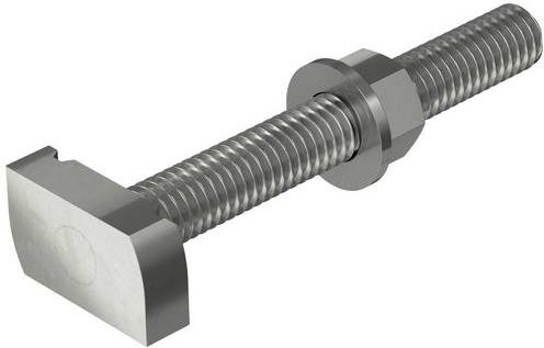 OBO Bettermann Hammerkopfschraube MS41HB M12x100 A4-80 aus Edelstahl in Silber, 20 Stück - Bild 1