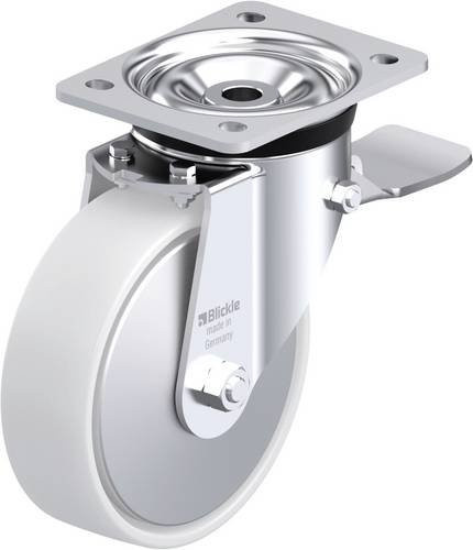 Blickle Stahlblech-Lenkrolle LK-PO 160G-ST-FA, verzinkt, Rad-Durchmesser: 16 cm, Tragfähigkeit: 450 kg - Bild 1