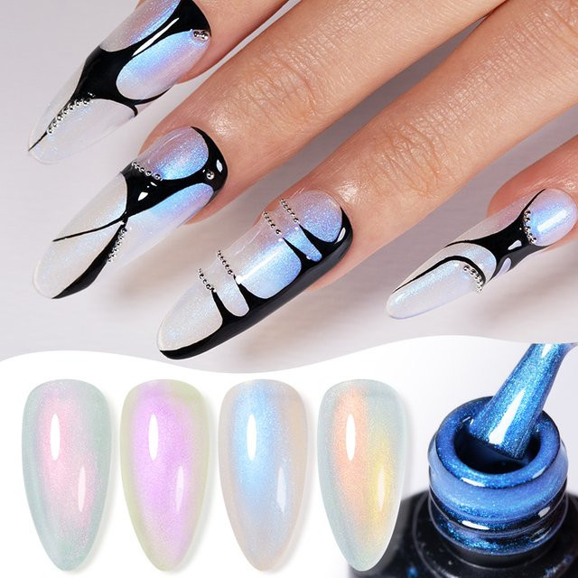 AWStorG Aurora Glitter Gel-Nagellack, Glänzend - Bild 1