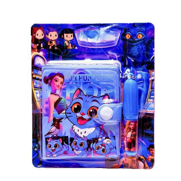 Yiran Toy Mini-Notizbuch Set mit Stifttasche im Cartoon Monster Hunter Design, Softcover, Mehrfarbig - Bild 3