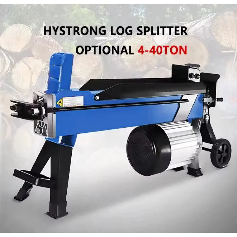 China Forestry Machinery Elektrischer hydraulischer Holzscheitsplitter HY5T-520-I in Blau, 5 Tonnen Spaltkraft - Bild 2
