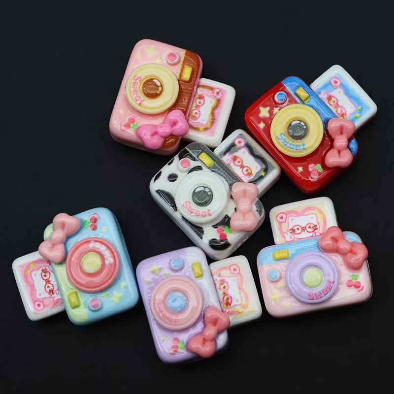 6er Set Mini Kamera Modell Kühlschrankmagnete aus Harz in Bunt von Mognot - Bild 5
