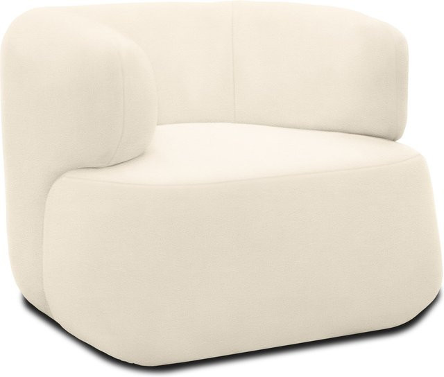 DOMO 2-Sitzer Sofa Calais im modernen Design in Beige, B/T/H: 90 x 86 x 86 cm - Bild 1