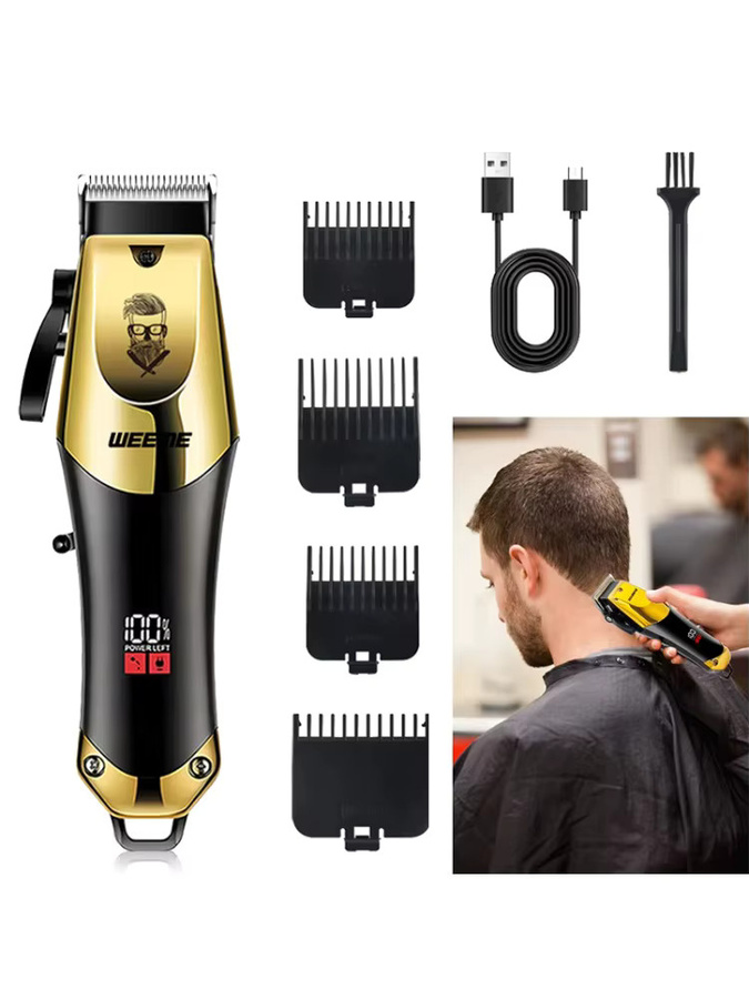 XMSJ Elektrischer Vintage T9 Haarschneider, Herren, Schwarz-Gold - Bild 7