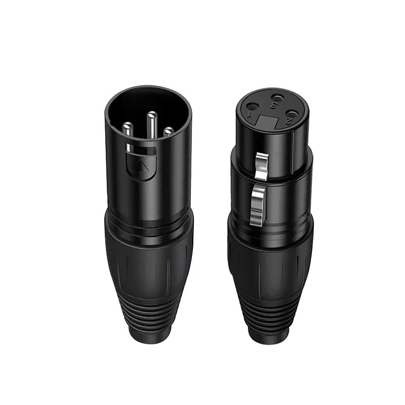 10 Sets 3-Pin XLR-Stecker und -Buchsen in Schwarz für Mikrofon, Audio und Soundmixer - Bild 2