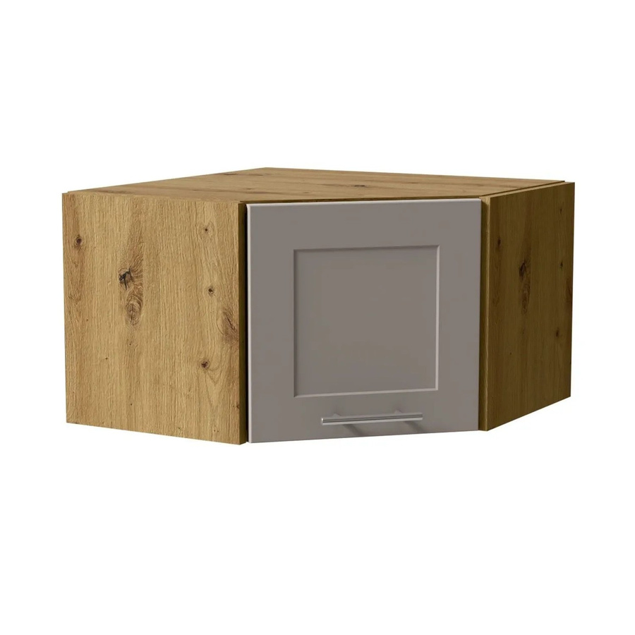 Eckhängeschrank Oslo von Feldmann-Wohnen in Eiche Artisan und Kaschmir Matt, B/T/H: 60 x 36 x 60 cm - Bild 2