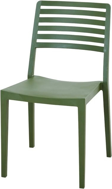 Siena Garden Stapelstuhl Alley aus glasfaserverstärktem Polypropylen in Olive Matt - Bild 1