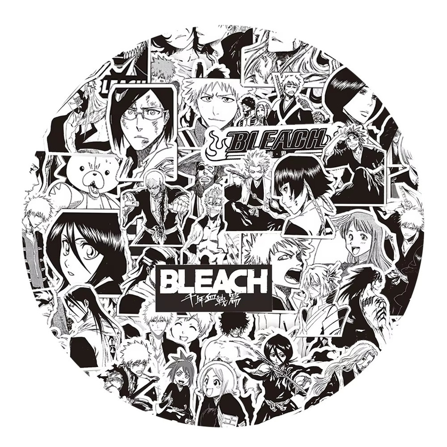 Bandai BLEACH Anime Aufkleber, Schwarz Weiß, 10/30/75 Stück-Set - Bild 2