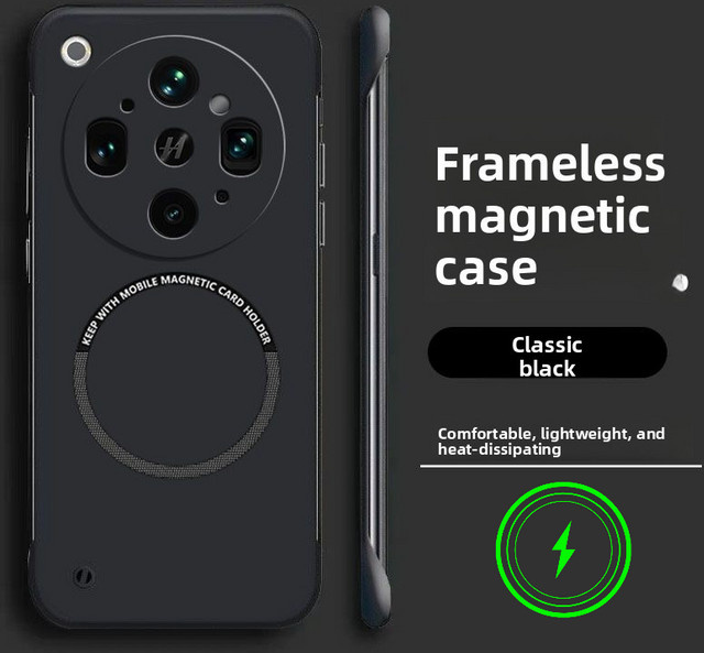 Magnetische ultradünne rahmenlose PC-Hülle für OPPO Find X9 Ultra X9 Pro X9 SPro 5G in Grün mit MagSafe-Kompatibilität - Bild 1