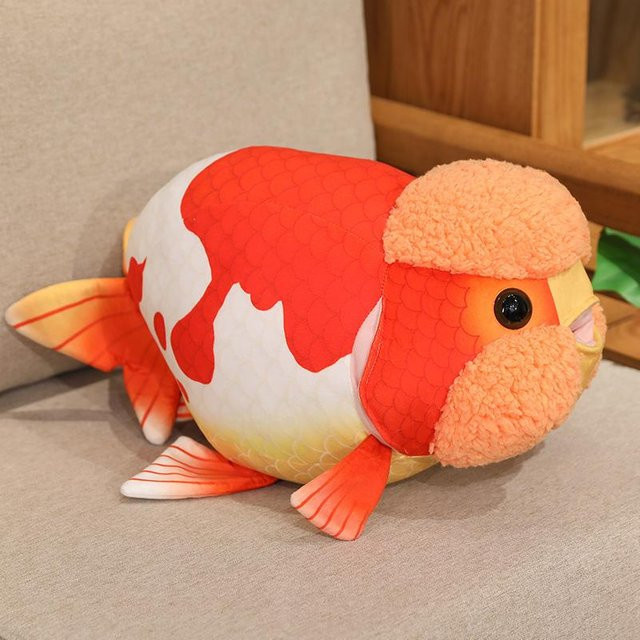 Yiran toy Simulations-Goldfisch, Plüschtier Kissen, gepunktet, 50cm - Bild 1