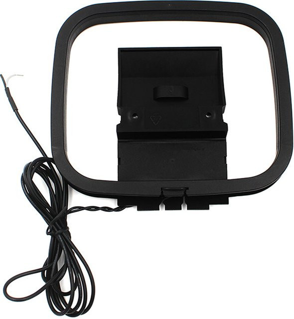 Sharp Mini Universal FM/AM Loop Antenne für Stereo AV Receiver Systeme in Schwarz - Bild 1