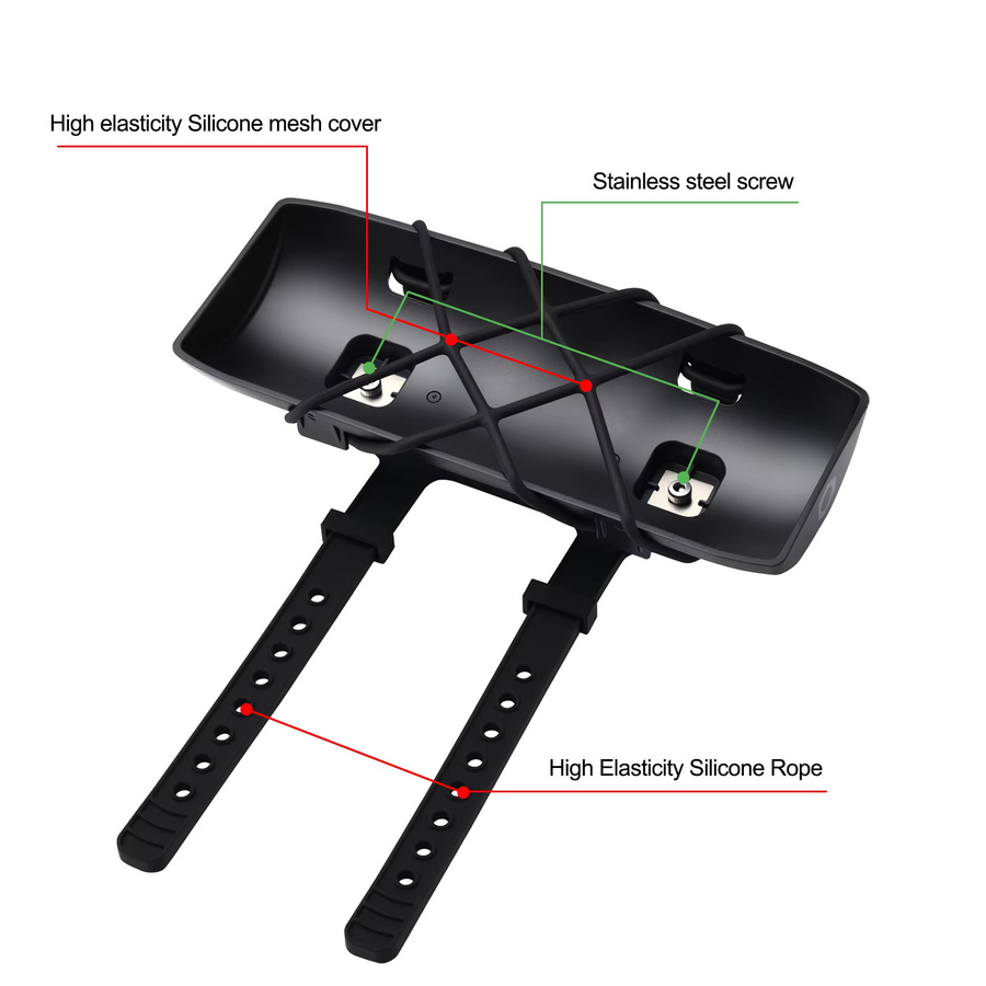 ALLOYSEED Tragbare Lautsprecherhalterung für JBL Flip 3/4/5/6/7 und Essential 2, Schwarz - Bild 2